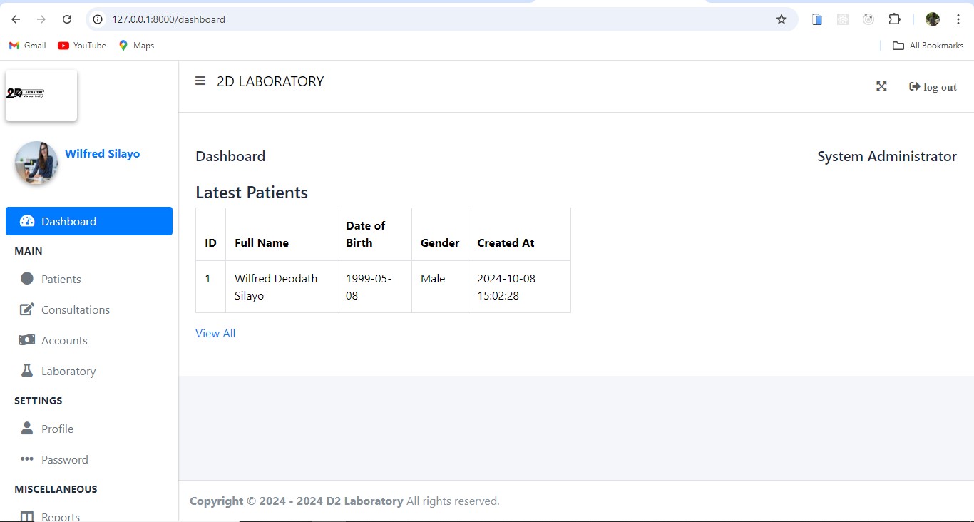 Laboratory Management System